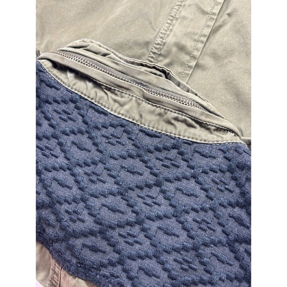 Maison Scotch by Scotch & Soda Cargo Utility Vest Olive Green Medium Drawstring - Picture 13 of 15